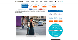 Fashion Magazine - Eco Fashion Week Street Style Article